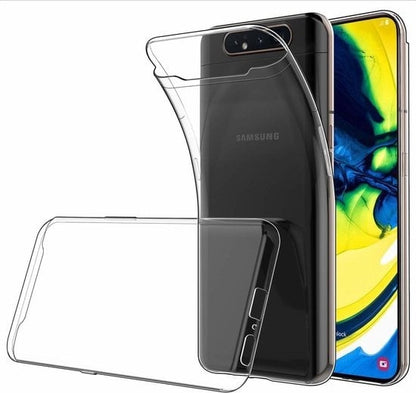 Forterra Samsung A80 Hoesje Siliconen Backcover Lichtgewicht - Transparant