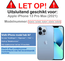 Forterra iPhone 13 Pro Max Hoesje Bookcase Cover met Kaarthouder - Donkerblauw
