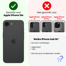 Forterra iPhone 16e Screenprotector Gehard Glas met Installatieframe