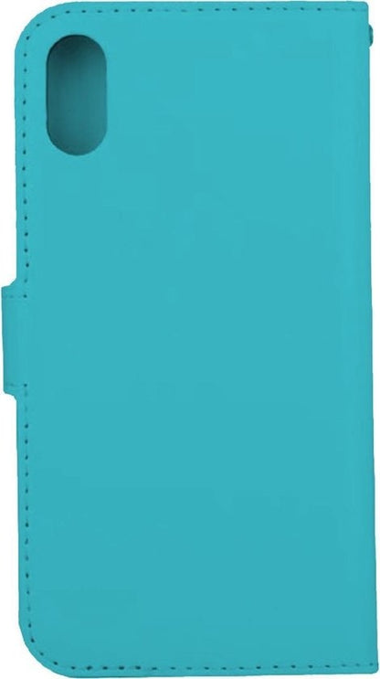 Forterra iPhone XR Hoesje Bookcase Cover met Kaarthouder - Turquoise