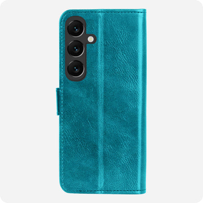 Forterra Samsung S25 FE Hoesje Bookcase Cover met Kaarthouder - Turquoise