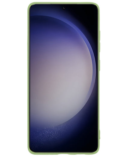 Forterra Samsung S23 Hoesje Siliconen Backcover Lichtgewicht - Groen