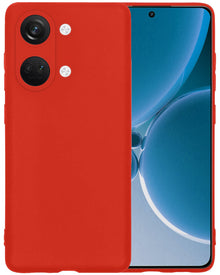 Forterra OnePlus Nord 3 Hoesje Siliconen Backcover Lichtgewicht - Rood
