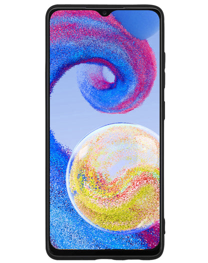 Forterra Samsung A04s Hoesje Siliconen Backcover Lichtgewicht - Zwart