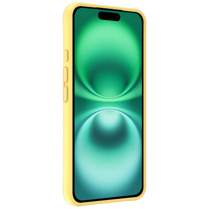 Forterra iPhone 16 Plus Hoesje Siliconen Backcover Lichtgewicht - Geel