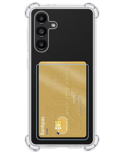 Forterra Samsung A13 4G Hoesje Kaarthouder Backcover Shockproof - Transparant