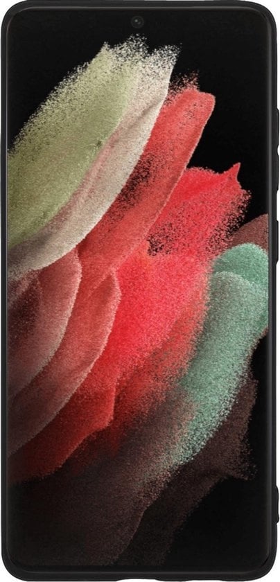 Forterra Samsung S21 Ultra Hoesje Siliconen Backcover Lichtgewicht - Zwart