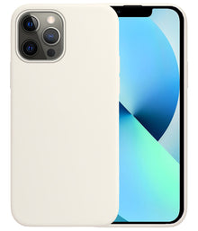 Forterra iPhone 13 Pro Max Hoesje Siliconen Backcover Lichtgewicht - Wit