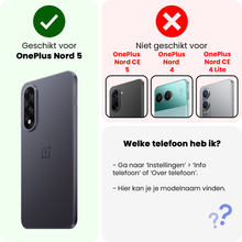 Forterra OnePlus Nord 5 Hoesje Siliconen Backcover Lichtgewicht - Zwart