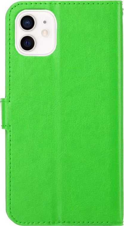 Forterra iPhone 12 Mini Hoesje Bookcase Cover met Kaarthouder - Groen