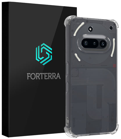 Forterra Nothing Phone 3a Hoesje Shockproof Backcover Siliconen - Transparant