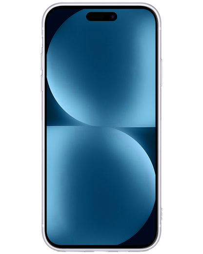 Forterra iPhone 15 Hoesje Siliconen Backcover Lichtgewicht - Transparant
