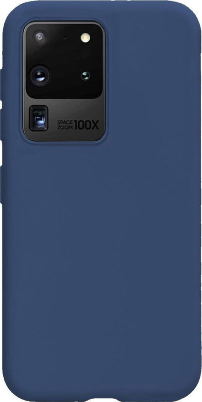 Forterra Samsung S20 Ultra Hoesje Siliconen Backcover Lichtgewicht - Donkerblauw
