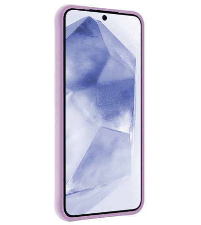 Forterra Samsung A55 Hoesje Siliconen Backcover Lichtgewicht - Lila