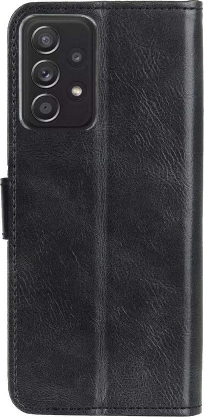 Forterra Samsung A52 5G Hoesje Bookcase Cover met Kaarthouder - Zwart