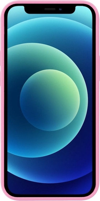 Forterra iPhone 12 Mini Hoesje Siliconen Backcover Lichtgewicht - Lichtroze