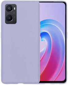 Forterra OPPO A76 Hoesje Siliconen Backcover Lichtgewicht - Lila