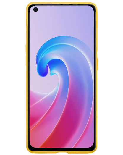 Forterra OPPO A76 Hoesje Siliconen Backcover Lichtgewicht - Geel