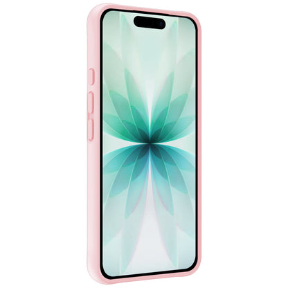 Forterra iPhone 17 Hoesje Siliconen Backcover Lichtgewicht - Lichtroze