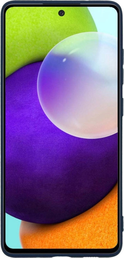 Forterra Samsung A52 Hoesje Siliconen Backcover Lichtgewicht - Donkerblauw