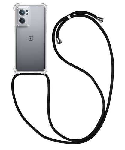 Forterra OnePlus Nord CE 2 Hoesje met Koord Backcover Shockproof - Transparant