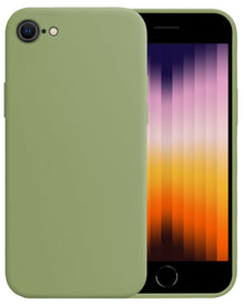Forterra iPhone SE 2022 Hoesje Siliconen Backcover Lichtgewicht - Groen