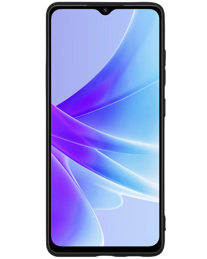 Forterra OPPO A57 Hoesje Siliconen Backcover Lichtgewicht - Zwart