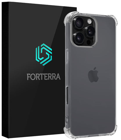 Forterra iPhone 16 Pro Hoesje Shockproof Backcover Siliconen - Transparant