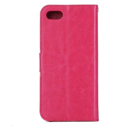 Forterra iPhone SE 2020 Hoesje Bookcase Cover met Kaarthouder - Donkerroze