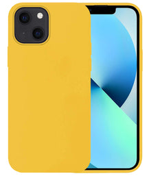 Forterra iPhone 14 Plus Hoesje Siliconen Backcover Lichtgewicht - Geel