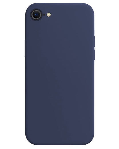 Forterra iPhone SE 2022 Hoesje Siliconen Backcover Lichtgewicht - Donkerblauw