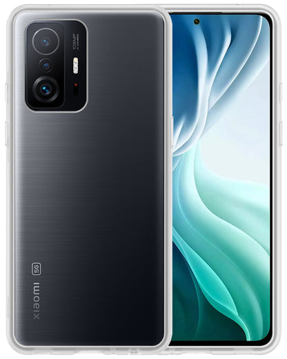 Forterra Xiaomi 11T Pro Hoesje Siliconen Backcover Lichtgewicht - Transparant