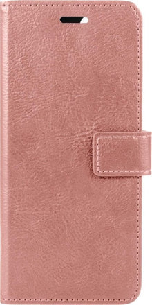 Forterra Samsung A22 5G Hoesje Bookcase Cover met Kaarthouder - Rosé goud