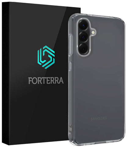 Forterra Samsung A36 Hoesje Siliconen Backcover Lichtgewicht - Transparant