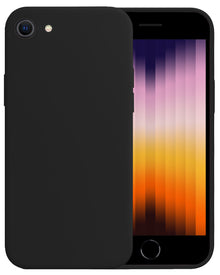 Forterra iPhone SE 2022 Hoesje Siliconen Backcover Lichtgewicht - Zwart