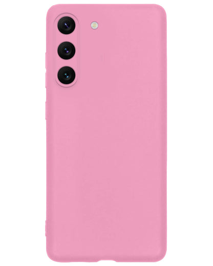 Forterra Samsung S23 Plus Hoesje Siliconen Backcover Lichtgewicht - Roze