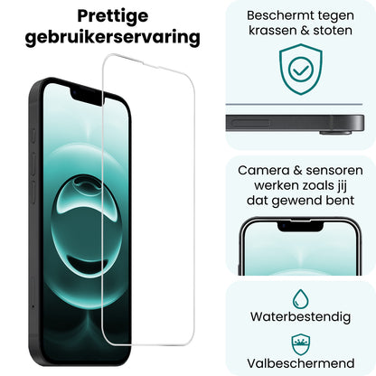 Forterra iPhone 16e Screenprotector Gehard Glas met Installatieframe