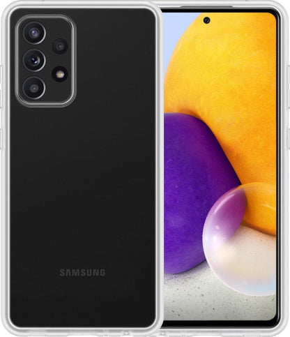 Forterra Samsung A72 Hoesje Siliconen Backcover Lichtgewicht - Transparant