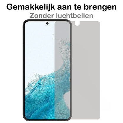 Forterra Samsung S22 Screenprotector Gehard Glas - Privacy