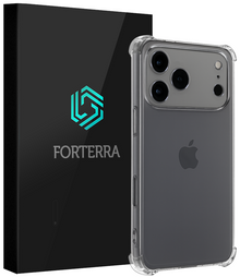 Forterra iPhone 17 Pro Max Hoesje Shockproof Backcover Siliconen - Transparant