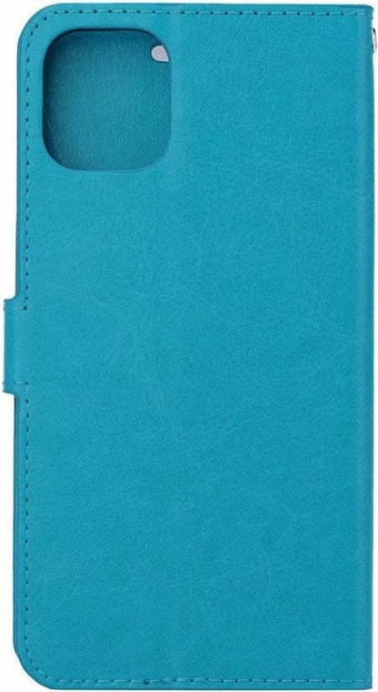 Forterra iPhone 11 Hoesje Bookcase Cover met Kaarthouder - Turquoise