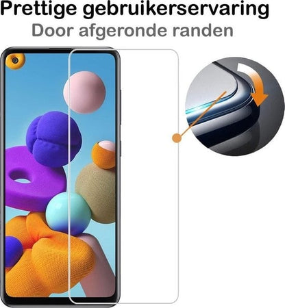 Forterra Samsung A21s Screenprotector Gehard Glas - Anti-kras