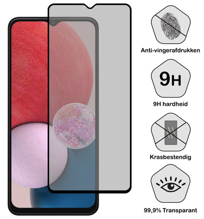 Forterra Samsung A13 5G Screenprotector Gehard Glas - Privacy