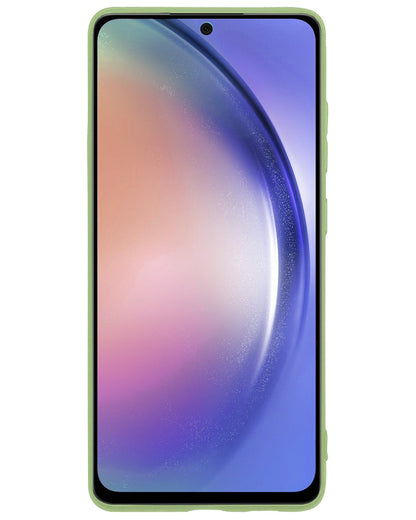 Forterra Samsung A54 Hoesje Siliconen Backcover Lichtgewicht - Groen