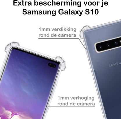 Forterra Samsung S10 Hoesje Shockproof Backcover Siliconen - Transparant