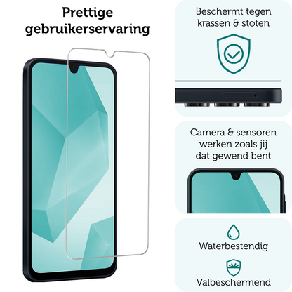 Forterra Samsung A16 Screenprotector Gehard Glas - Anti-kras