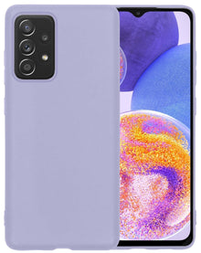 Forterra Samsung A23 Hoesje Siliconen Backcover Lichtgewicht - Lila