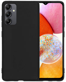 Forterra Samsung A14 Hoesje Siliconen Backcover Lichtgewicht - Zwart