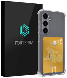 Forterra Samsung S25 Plus Hoesje Kaarthouder Backcover Shockproof - Transparant