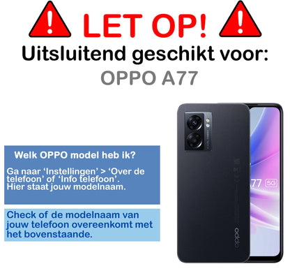 Forterra OPPO A77 Hoesje Siliconen Backcover Lichtgewicht - Donkerblauw